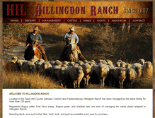 Tablet Screenshot of hillingdonranch.com